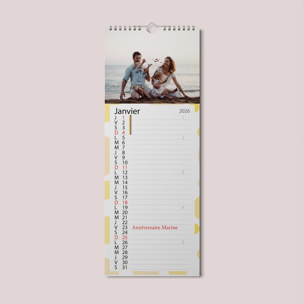 Calendrier photo mural Cuisine