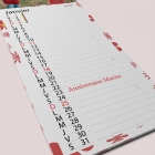 Calendrier photo mural Cuisine