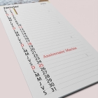 Calendrier photo mural Cuisine