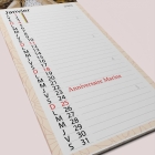 Calendrier photo mural Cuisine