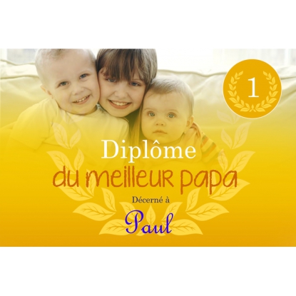 Diplôme personnalisé rigide
