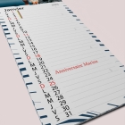 Calendrier photo mural Cuisine