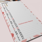 Calendrier photo mural Cuisine