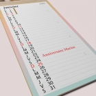 Calendrier photo mural Cuisine