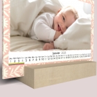 Calendrier sur bois pano