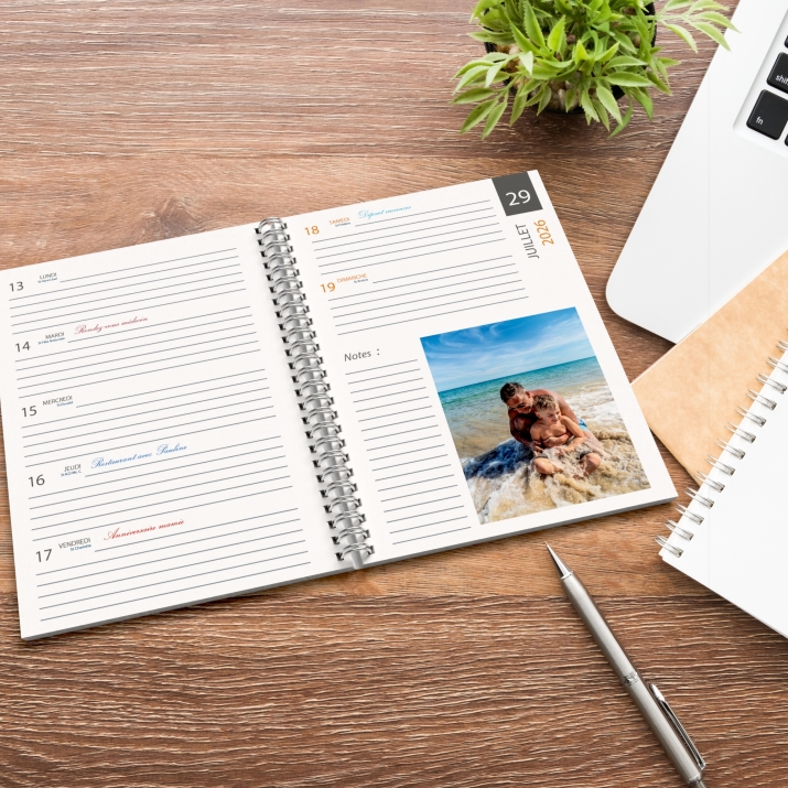 Agenda photo personnalisé