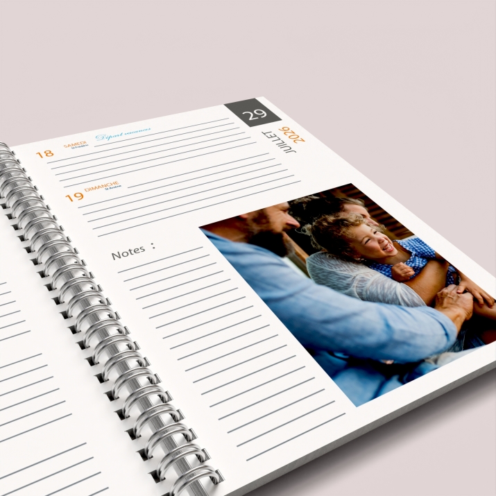 Agenda photo personnalisé