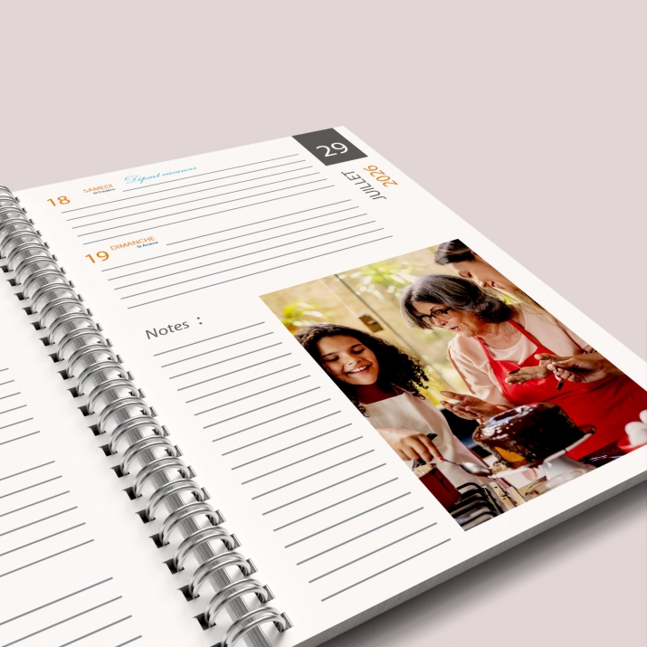 Agenda photo personnalisé