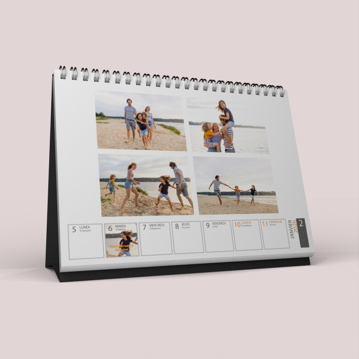 Calendrier de bureau semainier