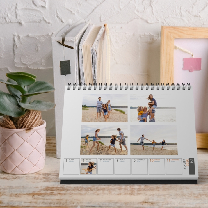 Calendrier de bureau semainier