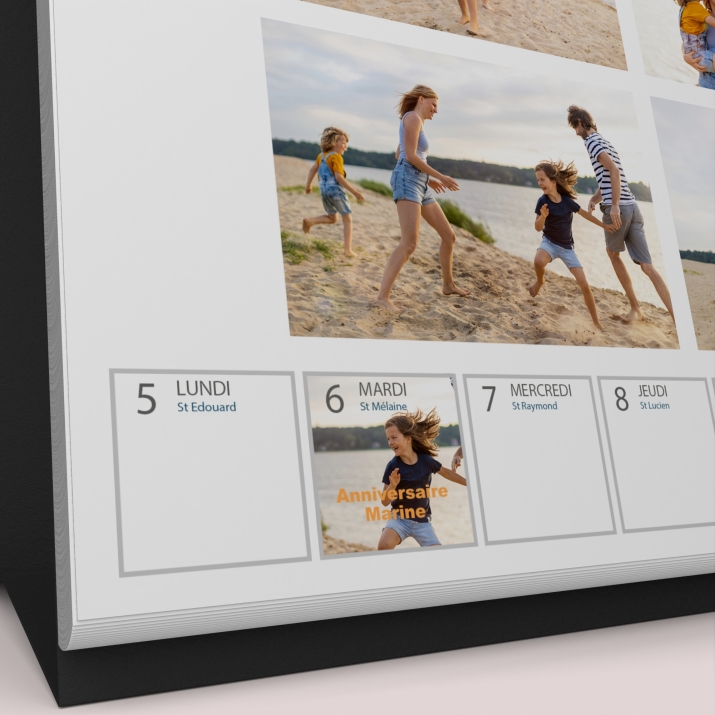 Calendrier de bureau semainier