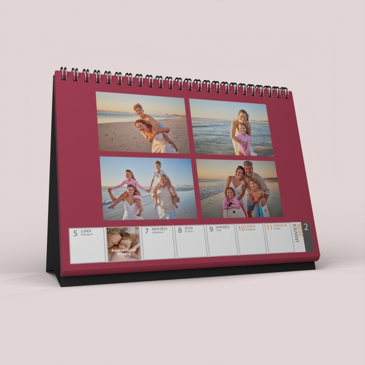 Calendrier de bureau semainier