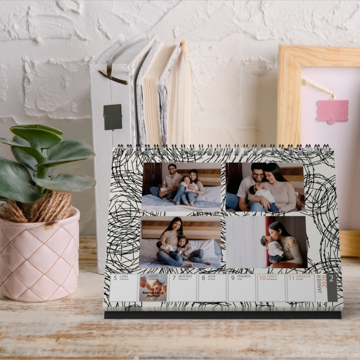 Calendrier de bureau semainier