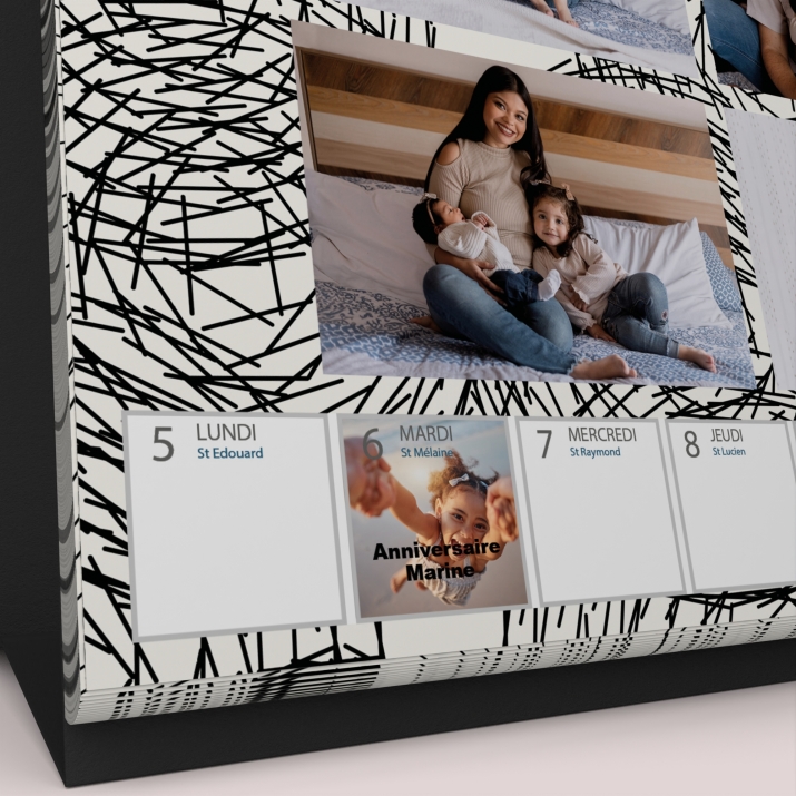 Calendrier de bureau semainier