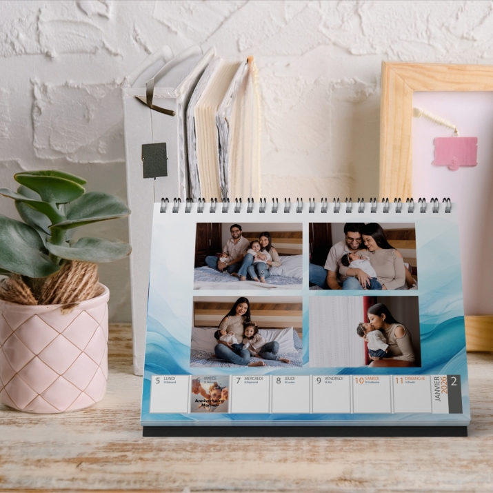 Calendrier de bureau semainier