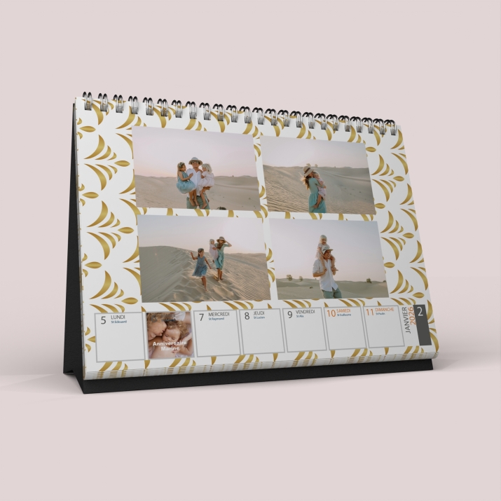 Calendrier de bureau semainier