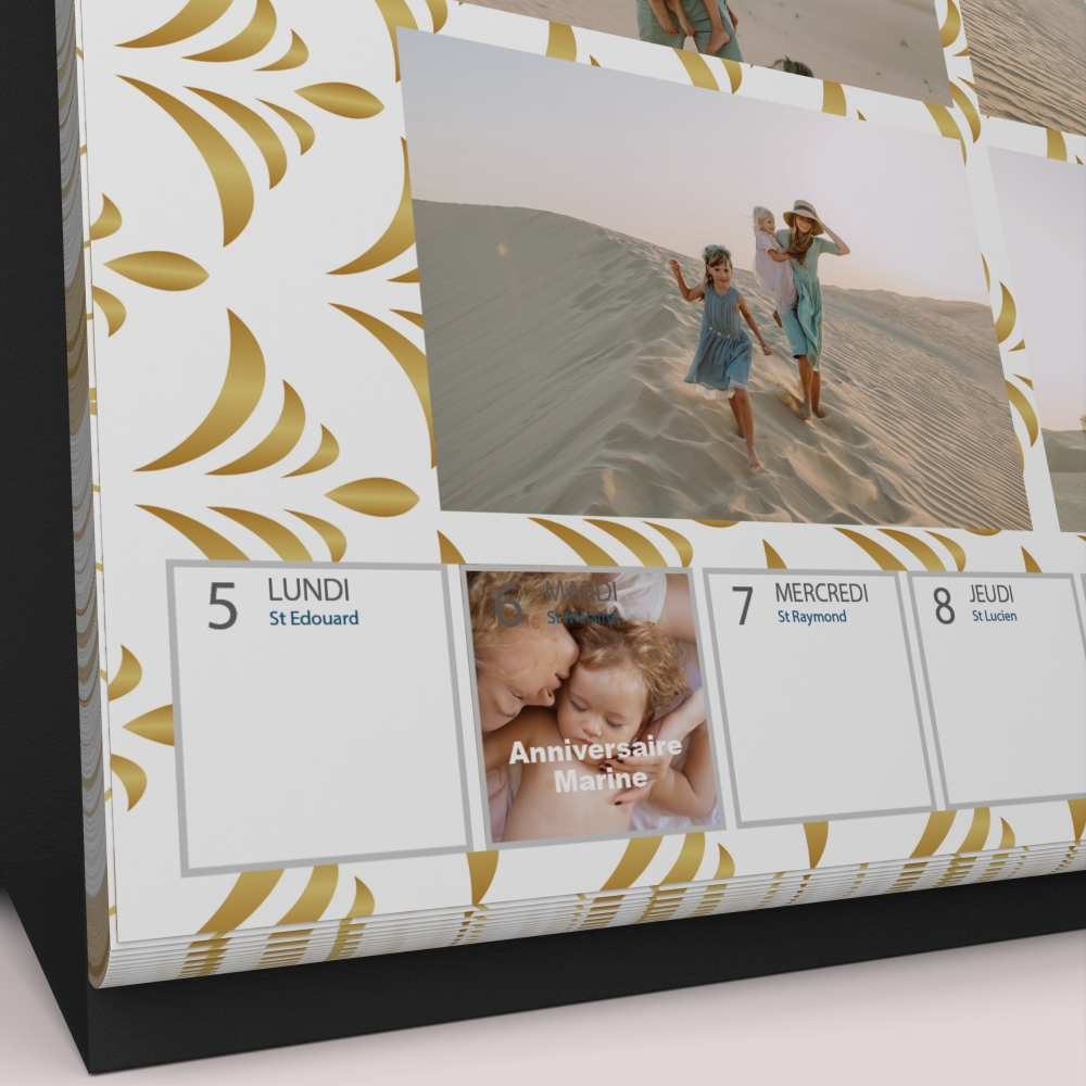 Calendrier de bureau semainier
