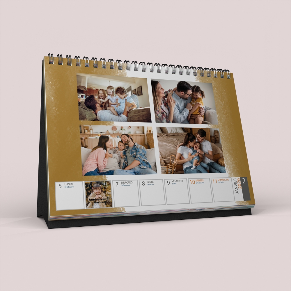 Calendrier de bureau semainier