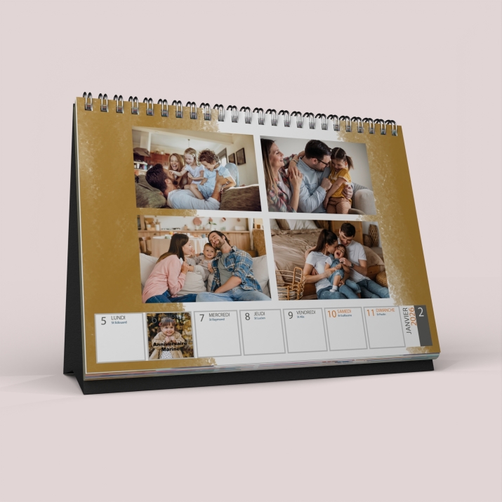 Calendrier de bureau semainier