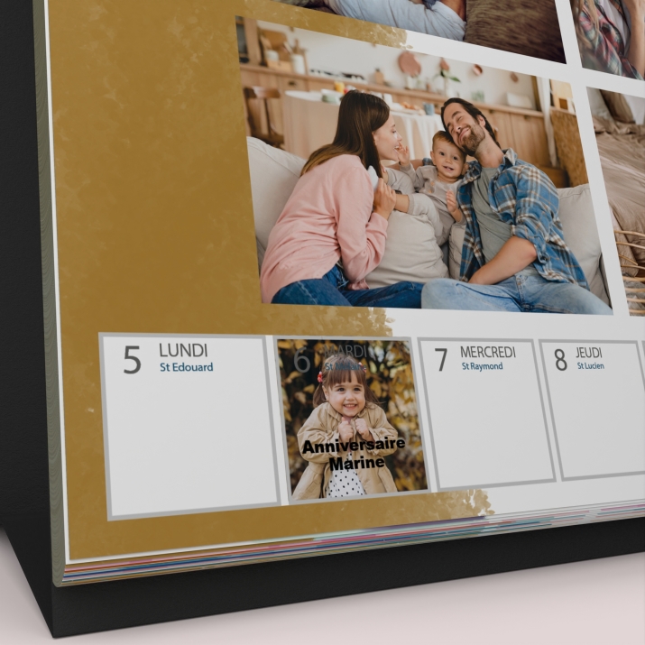 Calendrier de bureau semainier