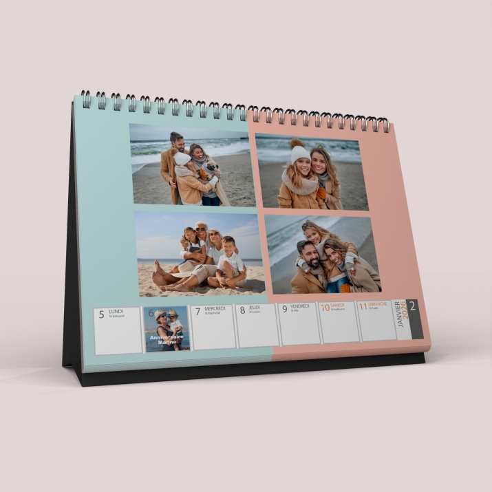 Calendrier de bureau semainier