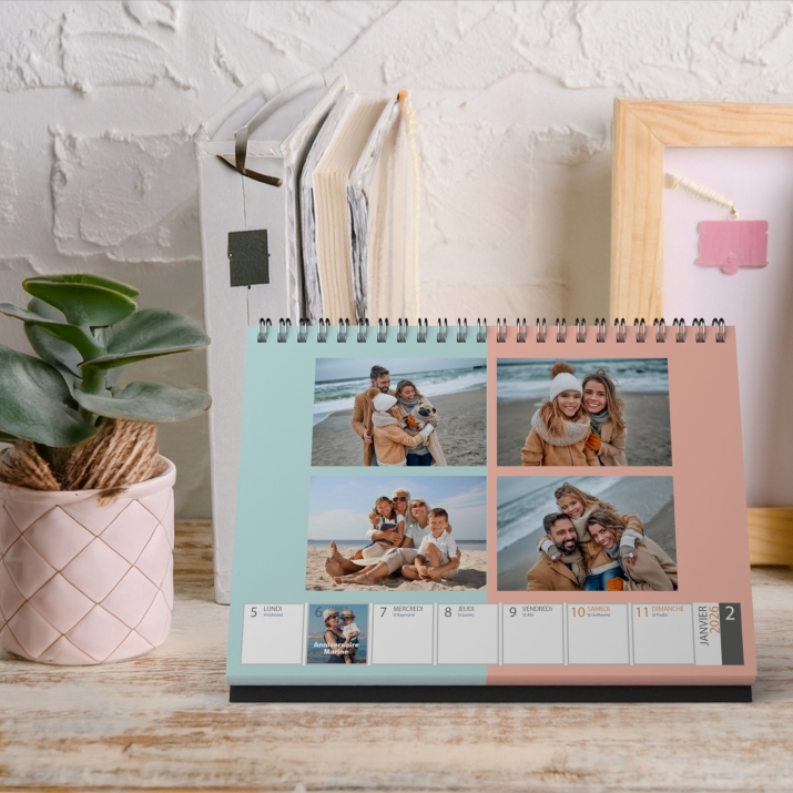 Calendrier de bureau semainier