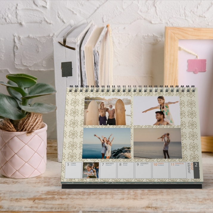 Calendrier de bureau semainier
