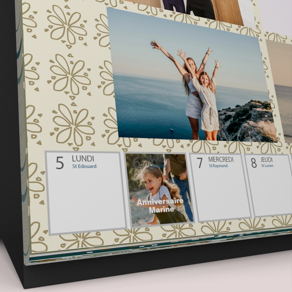 Calendrier de bureau semainier