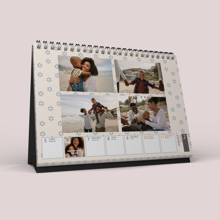 Calendrier de bureau semainier