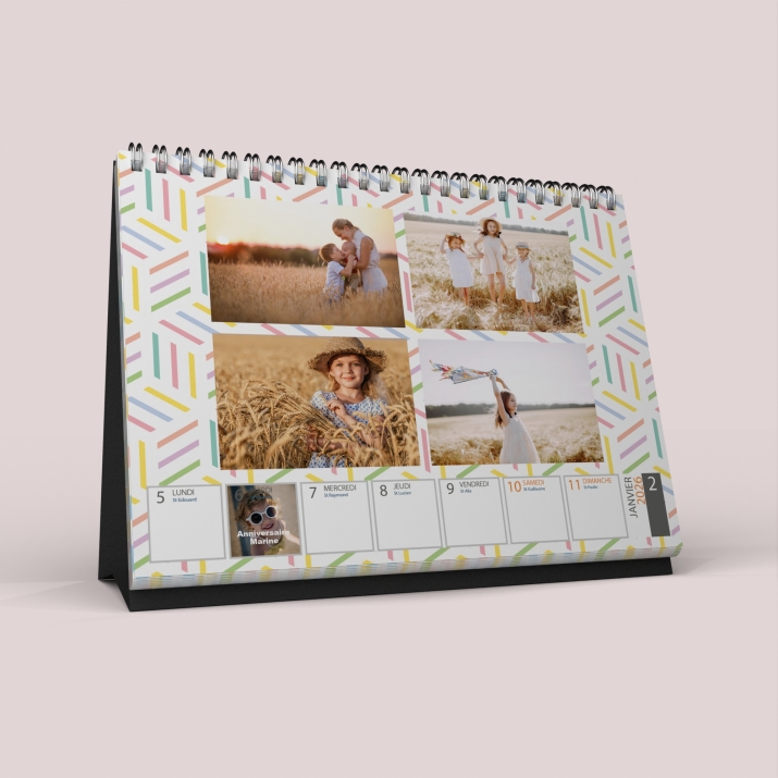 Calendrier de bureau semainier