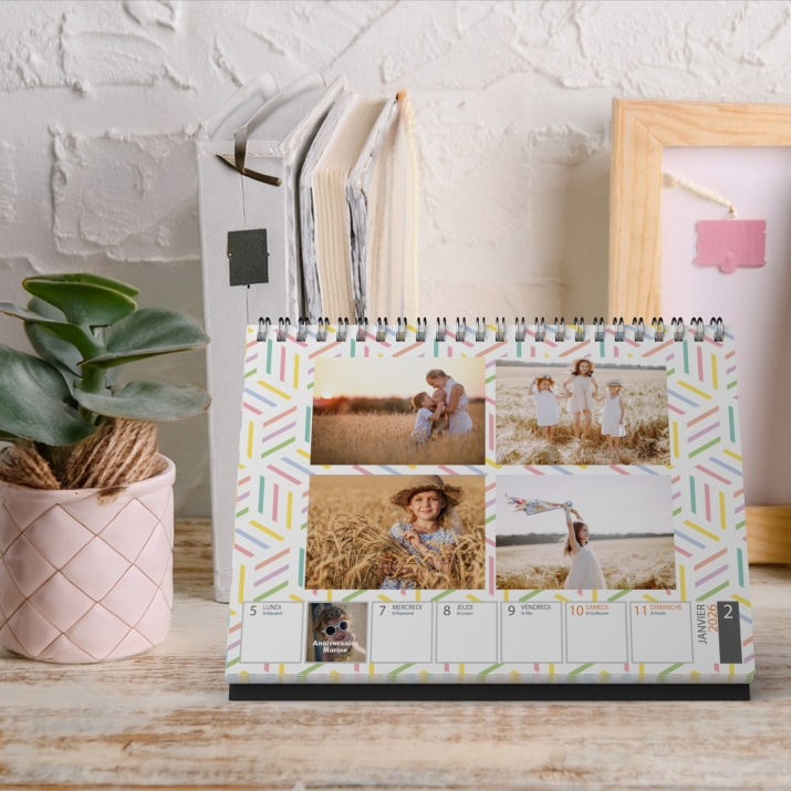 Calendrier de bureau semainier
