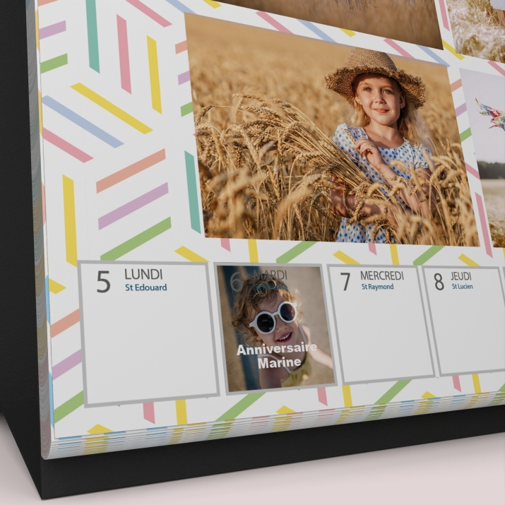 Calendrier de bureau semainier