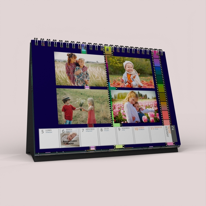 Calendrier de bureau semainier