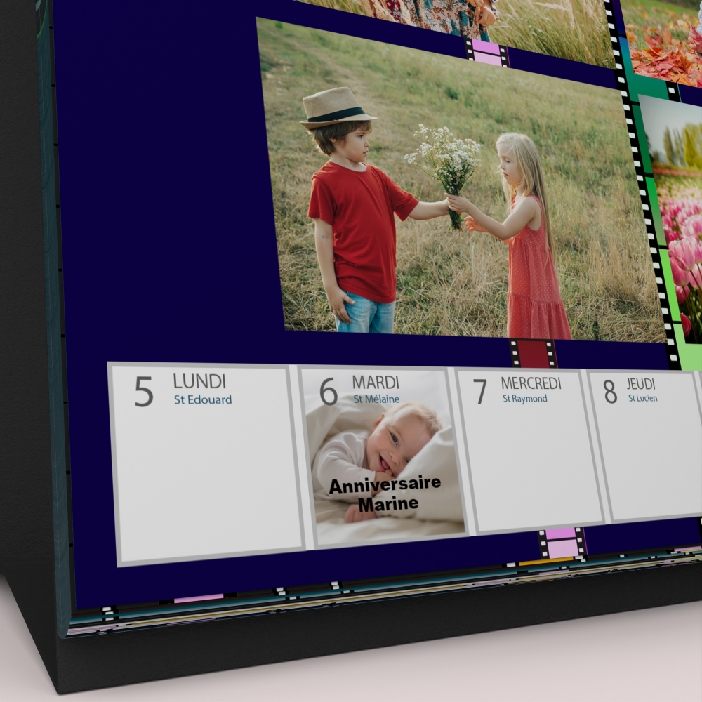 Calendrier de bureau semainier