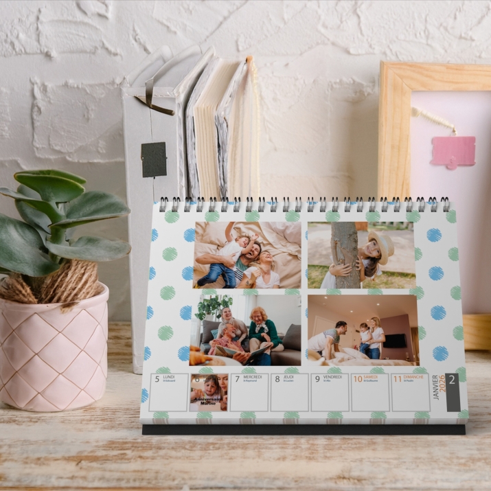 Calendrier de bureau semainier