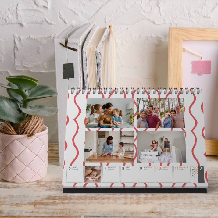 Calendrier de bureau semainier