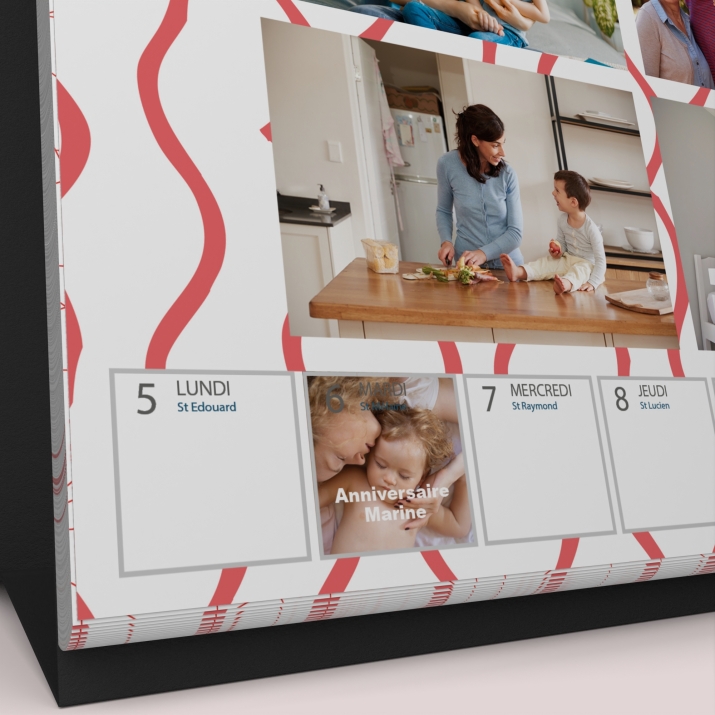 Calendrier de bureau semainier