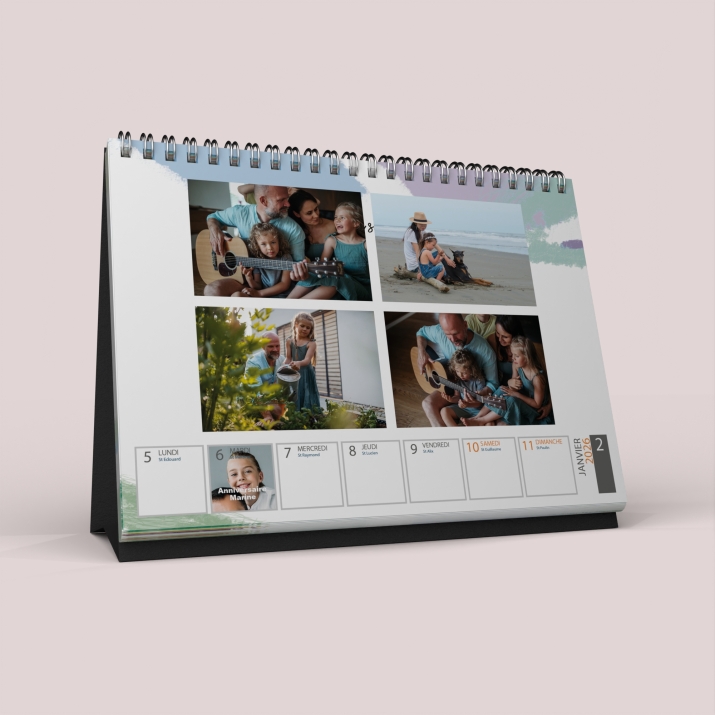 Calendrier de bureau semainier