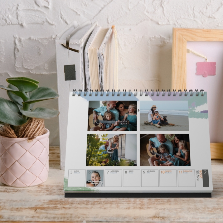 Calendrier de bureau semainier