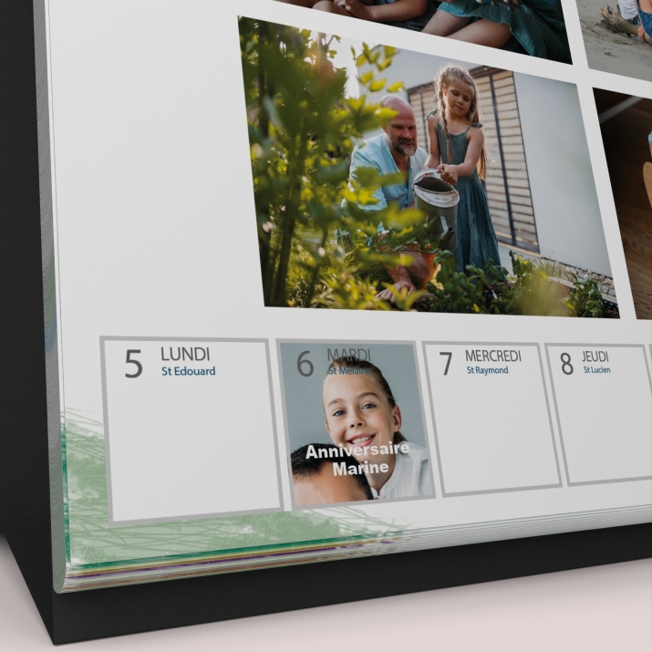 Calendrier de bureau semainier