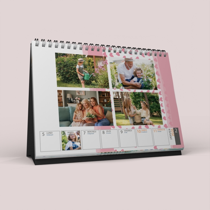 Calendrier de bureau semainier