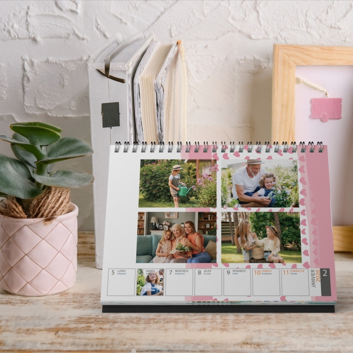 Calendrier de bureau semainier