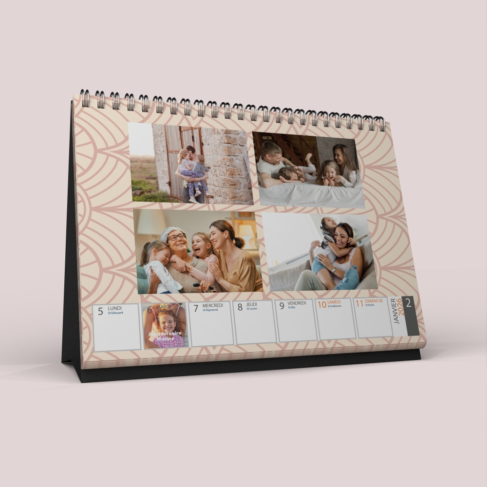 Calendrier de bureau semainier