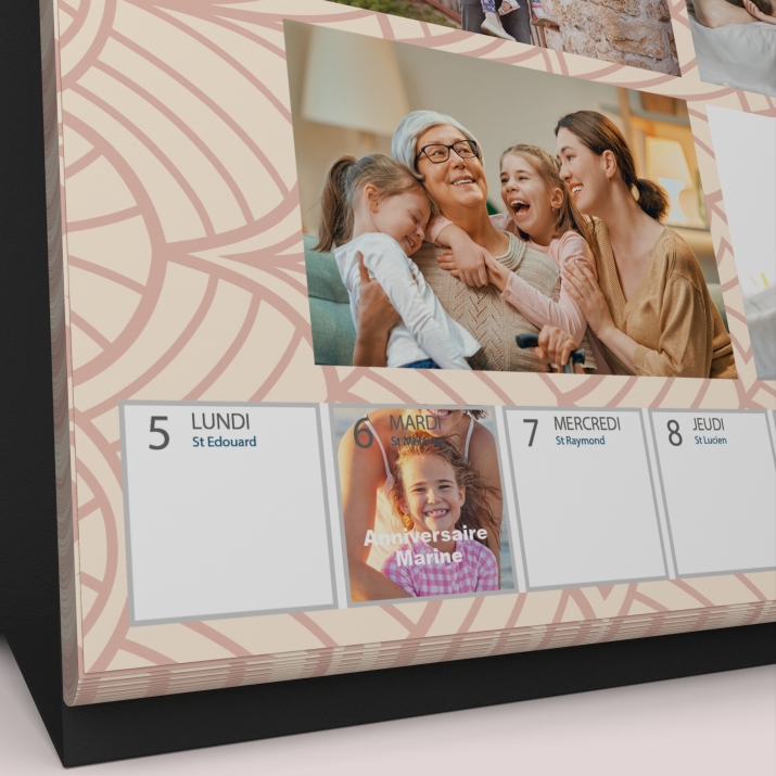 Calendrier de bureau semainier