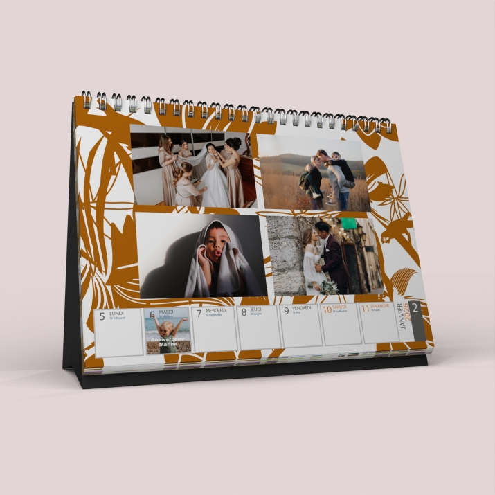 Calendrier de bureau semainier