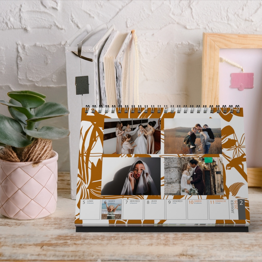 Calendrier de bureau semainier