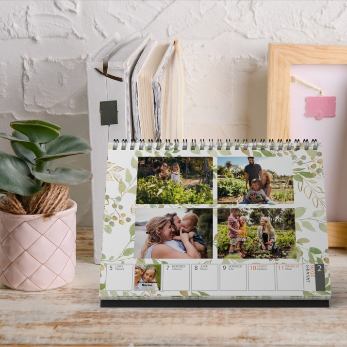 Calendrier de bureau semainier