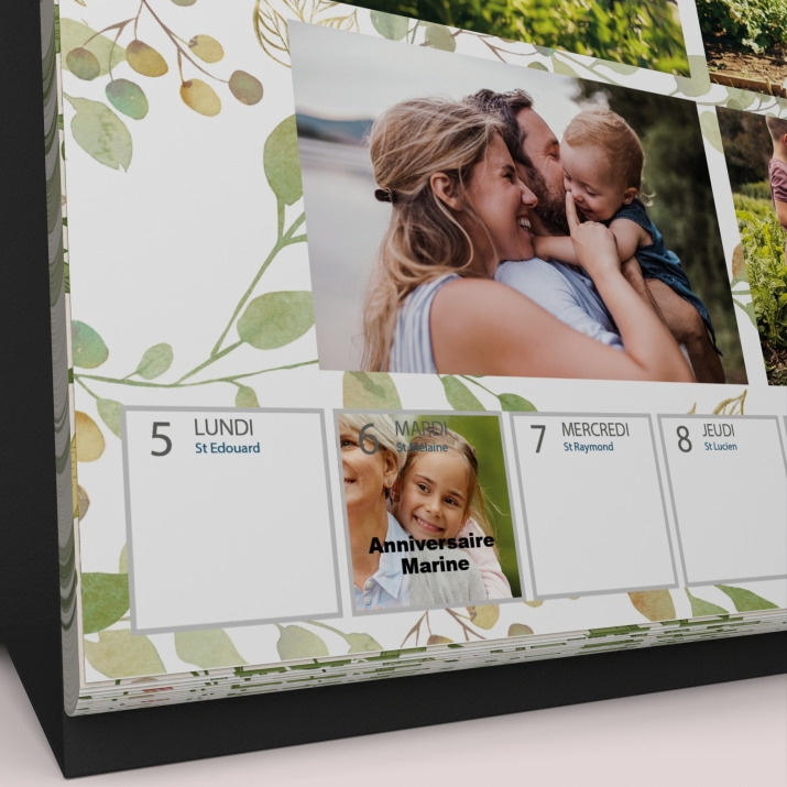 Calendrier de bureau semainier