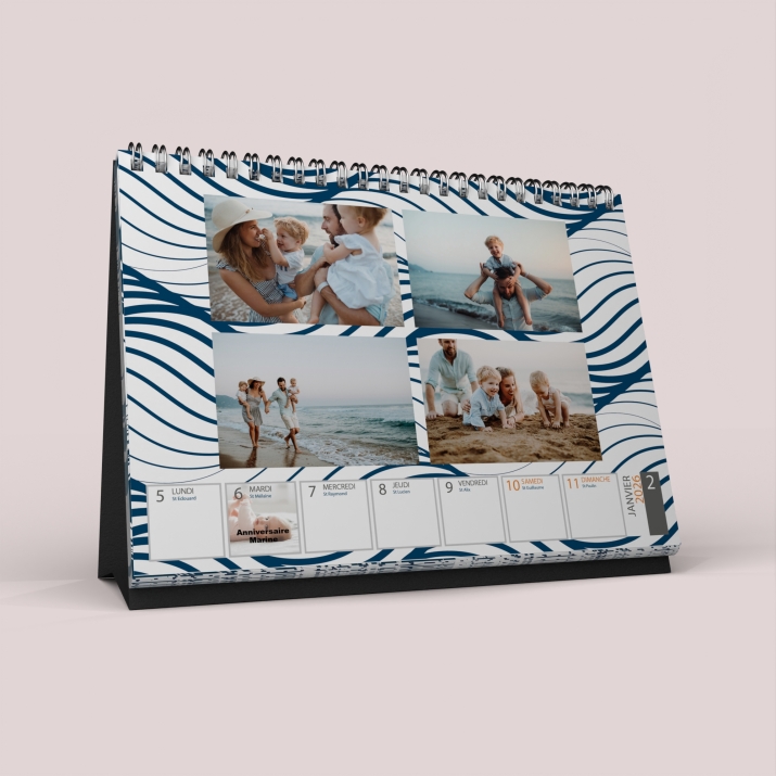 Calendrier de bureau semainier