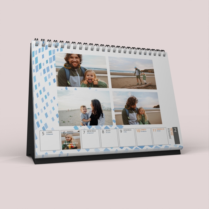 Calendrier de bureau semainier